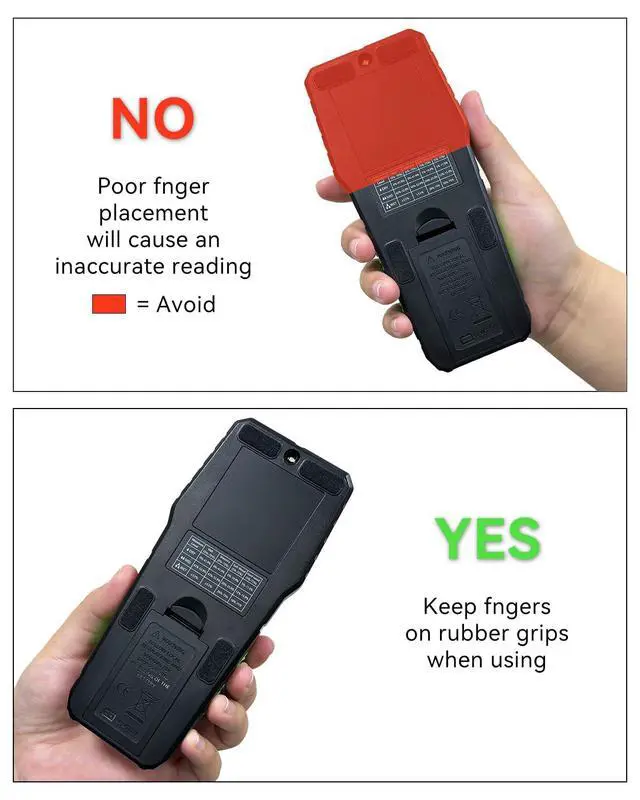 Alt view image 5 of 6 - KEHIPI Pinless Moisture Meters Non-Invasive Digital Wood Moisture Tester Water Leak Detector for Wall,Lumber, building,Firewood,Humidity Tester