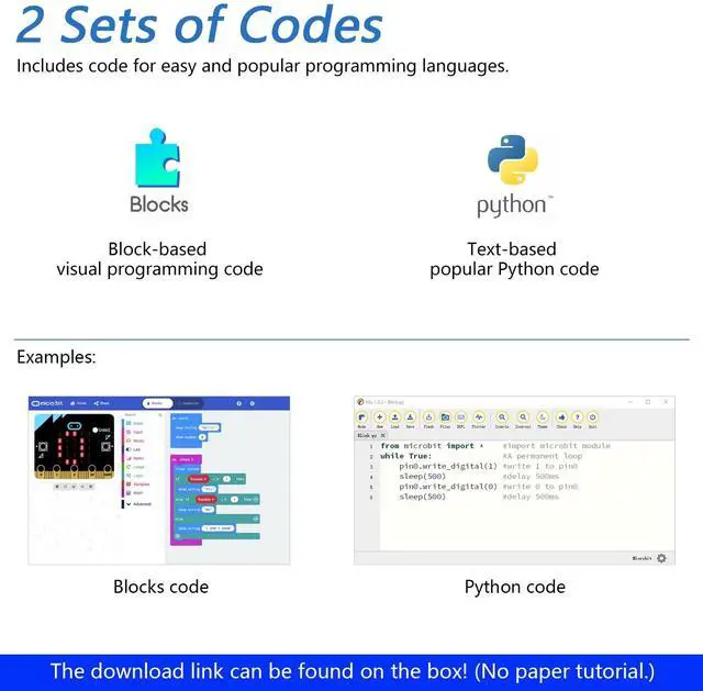 Alt view image 3 of 7 - KEHIPI Super Starter Kit for BBC Micro:bit (Not Included, Works with V1 & V2), 266-Page Detailed Tutorial, 191 Items, 38 Projects, Blocks and Python Code