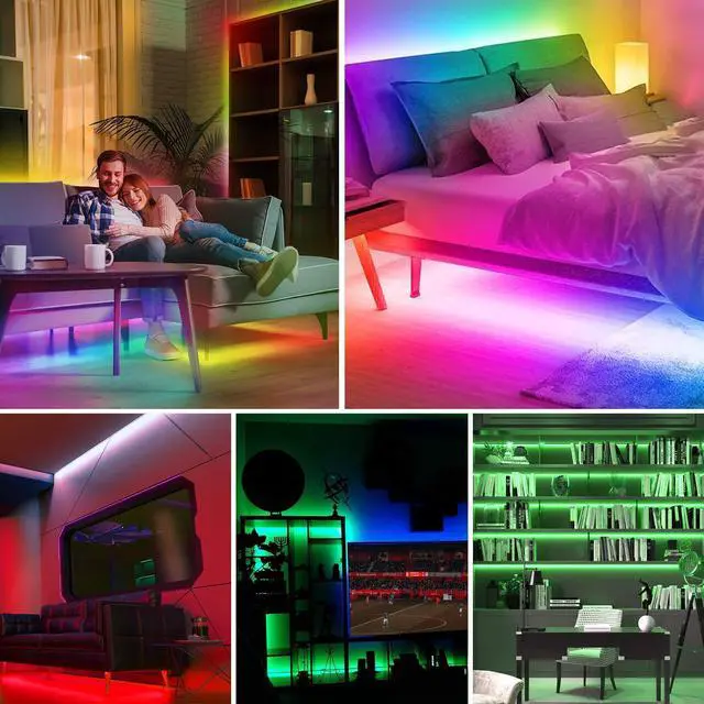 Alt view image 6 of 6 - KEHIPI WS2812B WS2811 WS2813 WS2815 1903 Built-in Mic/AUX Music SP608E Bluetooth Controller with 8 Signal Outputs for LED Module Pixel Strip String Light Andriod iOS APP/Remote/Trigger Control