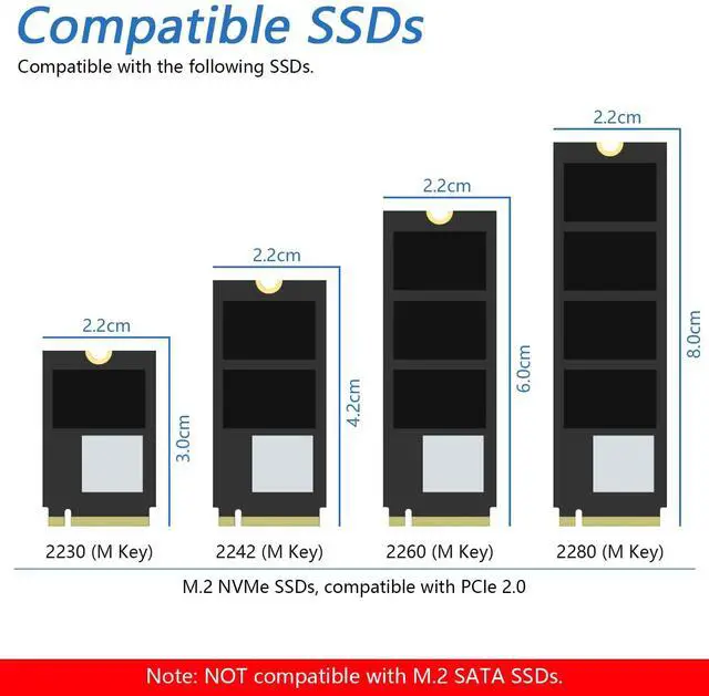 Alt view image 6 of 7 - KEHIPI Dual M.2 NVMe SSD HAT for Raspberry Pi 5, M.2 Adapter AI HAT 2 Slots NAS RAID Kit, Solid State Drive Size 2230 2242 2260 2280, PCIe 2.0 Max Speed 500 MB/s, Detailed Tutorial