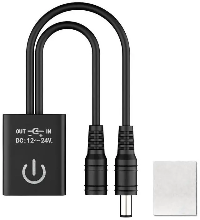 Main image of KEHIPI Mini IR Sensor Switch Controller Work with Low Voltage FCOB COB Monochrome Lamp Suit for Cabinets, Counters, Doors, Lighting Accessories DC12V DC24V Max 3A Black (No Power or LED Strip)