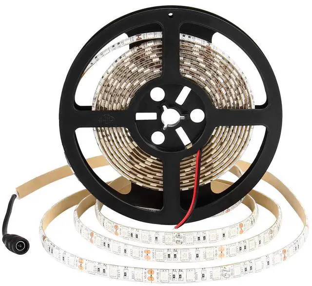 Alt view image 2 of 7 - KEHIPI 16.4FT LED Strip Light, Waterproof 12V 60W Green Rope Lights, 300 LEDs 5050 Tape Lights for Bedroom, Kitchen, Mirror, Home Decoration