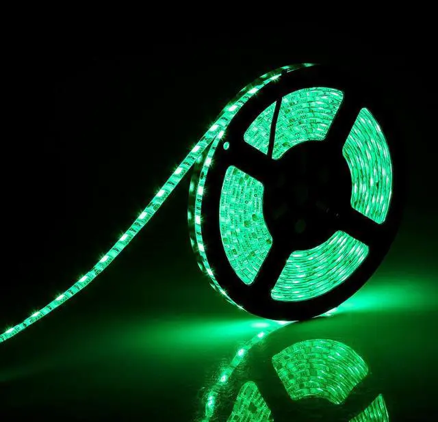 Alt view image 4 of 7 - KEHIPI 16.4FT LED Strip Light, Waterproof 12V 60W Green Rope Lights, 300 LEDs 5050 Tape Lights for Bedroom, Kitchen, Mirror, Home Decoration