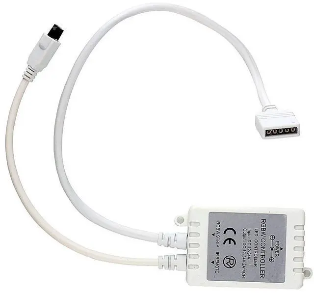 Alt view image 4 of 6 - KEHIPI RGBW LED Light Strip Remote Controller, Dimmer for RGB+White RGBWW Strip Light, 40 Key Wireless IR Remote Controller for SMD 5050 3528 RGB Rope Lights