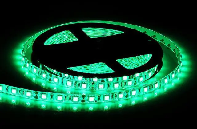 Alt view image 5 of 7 - KEHIPI Green LED Light Strip, 16.4ft Bright Green LED Tape Lights, 300 Units SMD 5050 LEDs, IP65 Waterproof Flexible Rope Lights for Room, Kitchen, Under Cabinet Lighting, Party