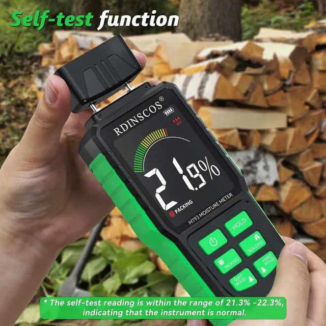 Alt view image 5 of 7 - KEHIPI Rechargeable Moisture Meter for Wood, Walls & Hardwood Accurate Pin-Type Digital Tester with Large Color Display, Automatic Alarm, Calibration & HOLD Function for DIY & Construction Projects