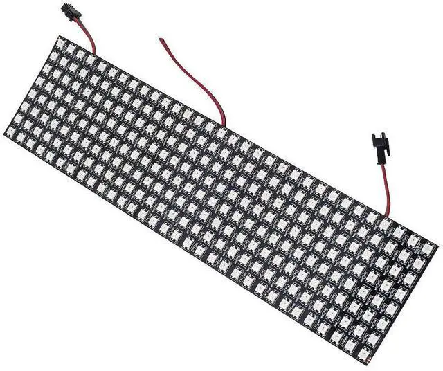 Main image of KEHIPI WS2812B ECO RGB Alloy Wires 5050SMD Individual Addressable 8X32 256 Pixels LED Matrix Flexible FPCB Full Color Works with WLED,SP802E,etc Controllers Image Video Text Display DC5V