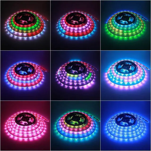 Alt view image 5 of 7 - KEHIPI WS2811 LED Strip RGB Addressable LED Rope Light 12V 5m 150 LEDs Dream Color Programmable Digital LED Pixel Lights Waterproof IP65 with 3M VHB Heavy Duty Self-adhesive Back for Raspberry Pi DIY