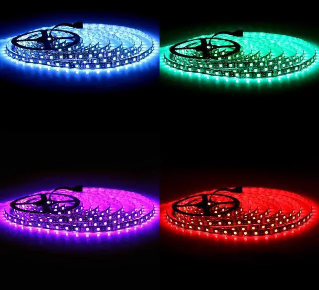 Alt view image 3 of 7 - KEHIPI 5050 RGB LED Strip Lights-16.4ft 300 LEDs, Color Changing LED Lights for Valentine, Wedding Sparklers, Christmas Lights, Indoor Decoration