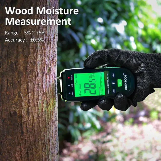 Alt view image 2 of 6 - KEHIPI Moisture Meters Digital Wood Moisture Tester Water Leak Detector for Wall,Lumber, building,Firewood,Humidity Tester