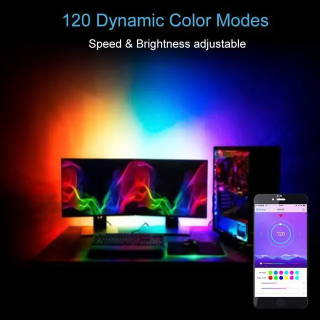 Alt view image 5 of 7 - KEHIPI WS2812B WS2811 Addressable LED Bluetooth Controller iOS Android App Wireless Remote Control DC 5V~12V for SK6812 SK6812-RGBW WS2812 SM16703 Dream Color Programmable RGB LED Strip Pixel