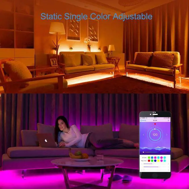 Alt view image 6 of 7 - KEHIPI WS2812B WS2811 Addressable LED Bluetooth Controller iOS Android App Wireless Remote Control DC 5V~12V for SK6812 SK6812-RGBW WS2812 SM16703 Dream Color Programmable RGB LED Strip Pixel