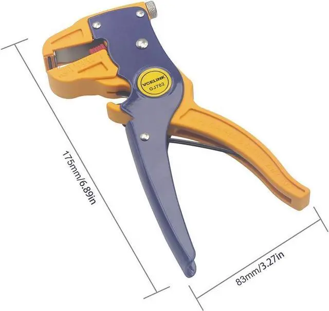 Alt view image 3 of 7 - KEHIPI Wire Stripper and Cutter, Professional Quick Strip Automatic Wire Stripper, 2 in 1 Adjustable Electrical Cable Wire Stripping Tool&Eagle Nose Self-Adjusting Wire Pliers (7-Inch)
