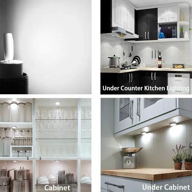 Alt view image 4 of 7 - KEHIPI G8 LED Bulb Dimmable, 3W (30W-35W Halogen Equivalent), T4 JCD Type Bi-Pin G8 Base, Daylight White 6000K, 120V LED Puck Light Bulbs for Under Cabinet Light, Under Counter Lighting, 10 Pack