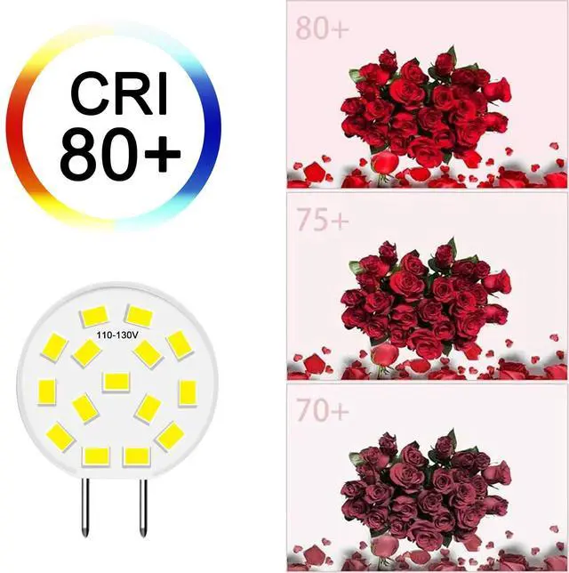 Alt view image 5 of 7 - KEHIPI G8 LED Bulb Dimmable, 3W (30W-35W Halogen Equivalent), T4 JCD Type Bi-Pin G8 Base, Daylight White 6000K, 120V LED Puck Light Bulbs for Under Cabinet Light, Under Counter Lighting, 10 Pack