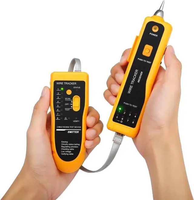 Alt view image 4 of 7 - KEHIPI Pass Through RJ45 Crimp Tool Kit, Network Tool Kit, Ethernet Crimper Cat6 Cat5e Cat5 Crimping Tool with Wire Tracker, 110/88 Punchdown Tool, Cat6 Pass Through Connectors, Wire Stripper