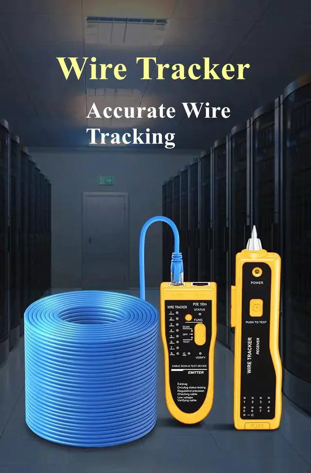 Alt view image 5 of 7 - KEHIPI Pass Through RJ45 Crimp Tool Kit, Network Tool Kit, Ethernet Crimper Cat6 Cat5e Cat5 Crimping Tool with Wire Tracker, 110/88 Punchdown Tool, Cat6 Pass Through Connectors, Wire Stripper