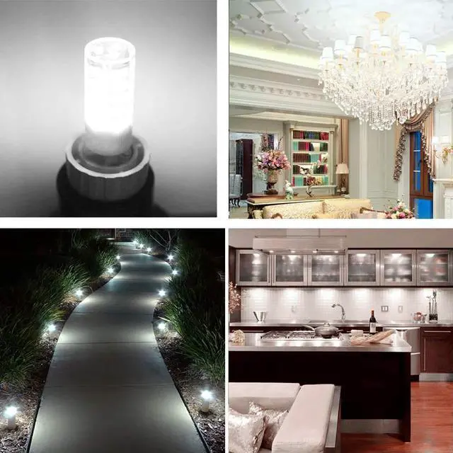 Alt view image 4 of 7 - KEHIPI G4 LED Bulb 5W 5000K Daylight White Bi-pin T3 JC Type 12V AC/DC 40W Halogen Equivalent Non-dimmable for Outdoor Landscape Lighting Deck Stair Step Path Lights (6 Pack)