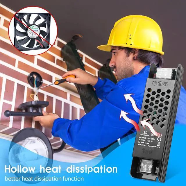 Alt view image 4 of 7 - KEHIPI DC 12V 3A 36W Power Supply, AC 110~250V to DC 12 Volt Transformer LED Driver, LED Adapter for LED Strip Light,Camera and Other 12V Products