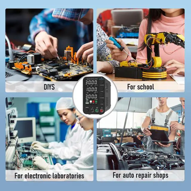 Alt view image 7 of 7 - KEHIPI DC Power Supply Variable, 0-32V 0-10A Switching Bench Power Supply with Intelligent Charging Mode, 20W USB & Type-C Quick-Charge, Encoder Knob, Output Switch, 4-Digit LED Display - SPS-3010C