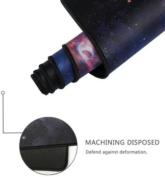 Alt view image 3 of 7 - KEHIPI XXL Professional Large Mouse Pad & Computer Game Mouse Mat (35.4x15.7x0.1IN, Sky Girl)