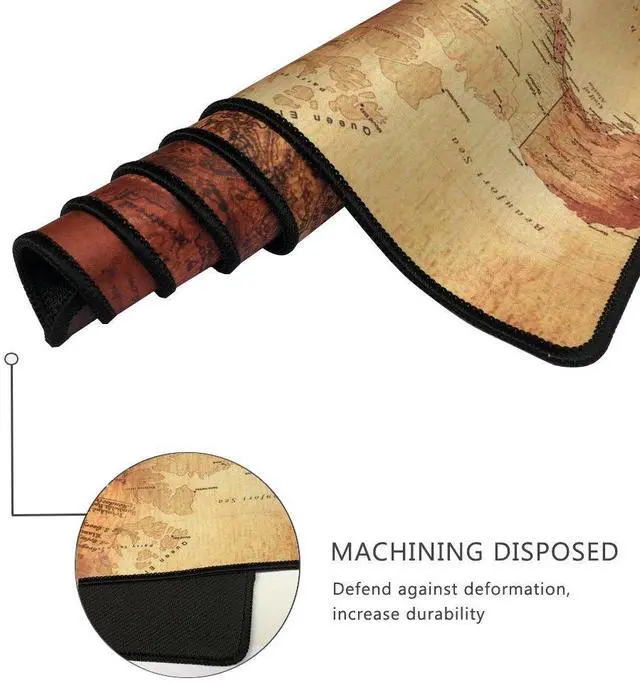 Alt view image 3 of 7 - KEHIPI XXL Professional Large Mouse Pad& Computer Game Mouse Mat (35.4x15.7x0.1IN, Compass)