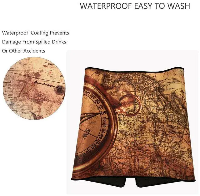 Alt view image 4 of 7 - KEHIPI XXL Professional Large Mouse Pad& Computer Game Mouse Mat (35.4x15.7x0.1IN, Compass)