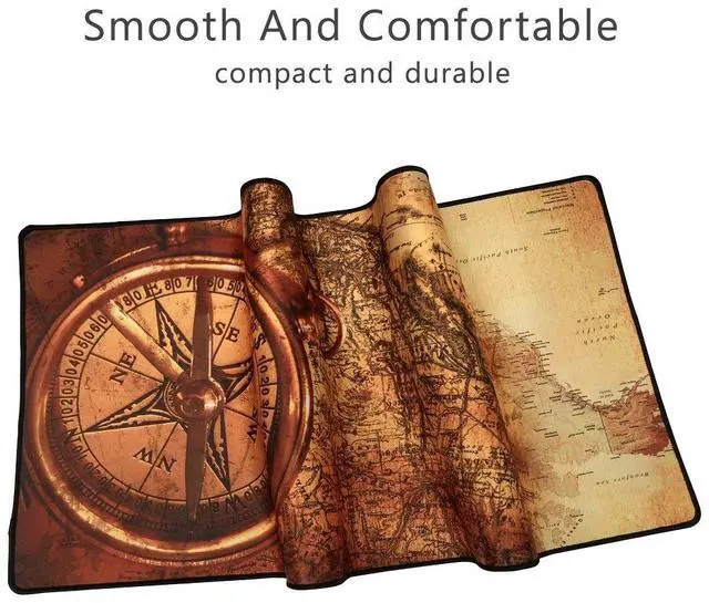 Alt view image 5 of 7 - KEHIPI XXL Professional Large Mouse Pad& Computer Game Mouse Mat (35.4x15.7x0.1IN, Compass)