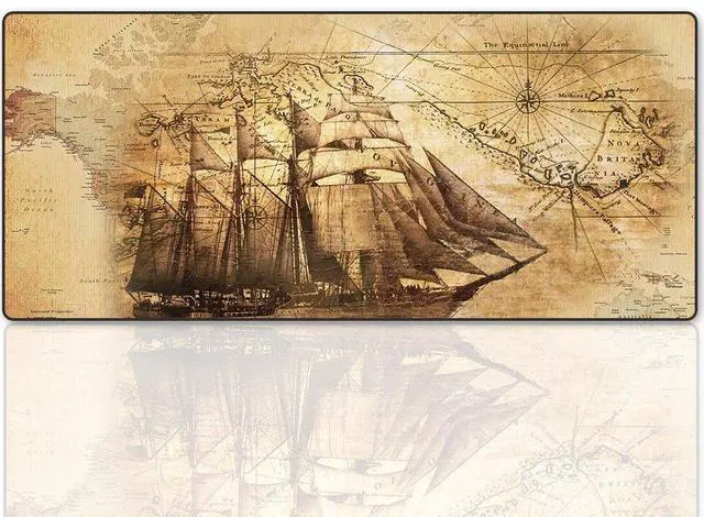 Main image of KEHIPI XXL Professional Large Mouse Pad & Computer Game Mouse Mat (35.4x15.7x0.1IN, Boat)