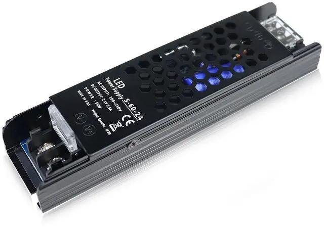 Main image of KEHIPI DC 24V 60W Power Supply, AC 110~250V to DC 24 Volt 2.5A Transformer, LED Driver Adapter for LED Strip Light,Camera and Other 24V Products