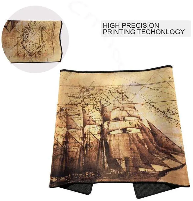 Alt view image 5 of 7 - KEHIPI XXL Professional Large Mouse Pad & Computer Game Mouse Mat (35.4x15.7x0.1IN, Boat)