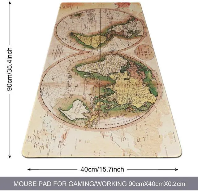 Alt view image 2 of 6 - KEHIPI Professional Gaming Mouse Pad XXL & Computer Large Mouse Pad Table Mat(35.4x15.7x0.1IN, Ball)