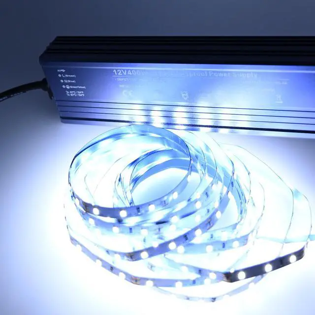 Alt view image 5 of 6 - KEHIPI 12V LED Power Supply 400W Low Voltage Transformer Adapter,AC110-130V to DC12V 33.4A 400 Watts LED Driver Waterproof IP67 for Indoor and Outdoor LED Lights Use