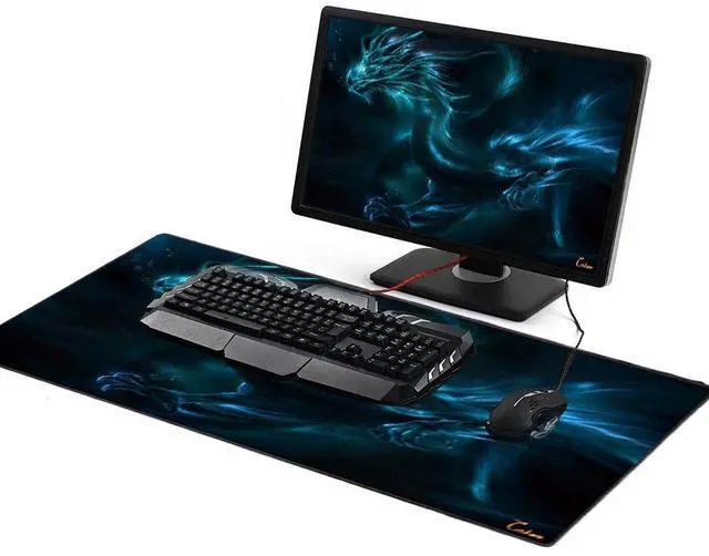 Alt view image 3 of 6 - KEHIPI XXL Professional Large Mouse Pad & Computer Game Mouse Mat (35.4x15.7x0.1IN, Dragon)