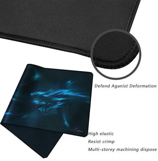 Alt view image 4 of 6 - KEHIPI XXL Professional Large Mouse Pad & Computer Game Mouse Mat (35.4x15.7x0.1IN, Dragon)