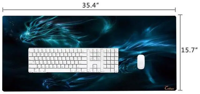 Alt view image 2 of 6 - KEHIPI XXL Professional Large Mouse Pad & Computer Game Mouse Mat (35.4x15.7x0.1IN, Dragon)