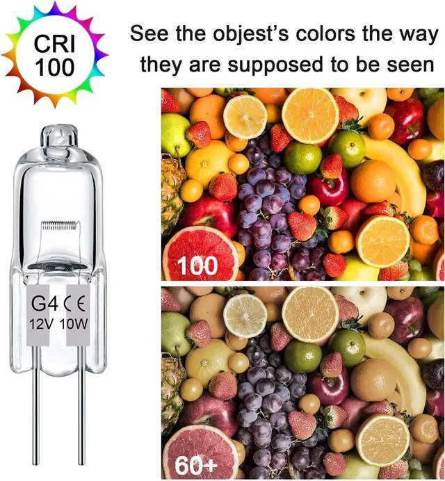 Alt view image 4 of 7 - KEHIPI G4 Bulb, Halogen Light Bulbs 2 Pin 12V 10W T3 Bi-Pin G4 Base, G4 Light Bulbs Replacement for Under Cabinet Puck Light, Chandeliers, Landscape Lighting, Dimmable, 2700K Warm White, 20 Pack