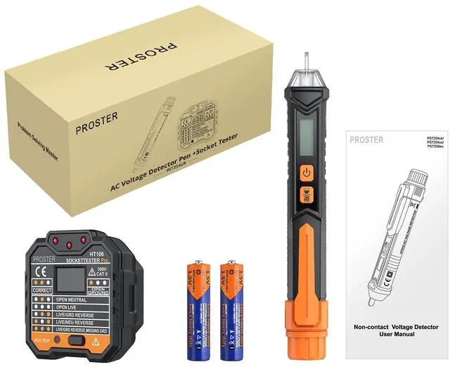Alt view image 7 of 7 - KEHIPI Non Contact Voltage Tester Pen - with Electric Outlet Tester Socket Tester Kit with LED Flashlight