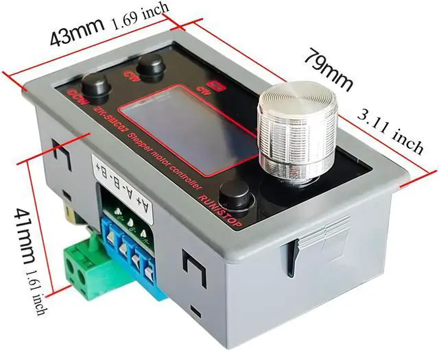 Alt view image 3 of 6 - KEHIPI DC 5-30V 4A Stepper Motor Driver Controller Integrated Board Forward/Reverse Pulse Speed Angle Control Module PLC Serial Communication for NEMA 17 23 Motor