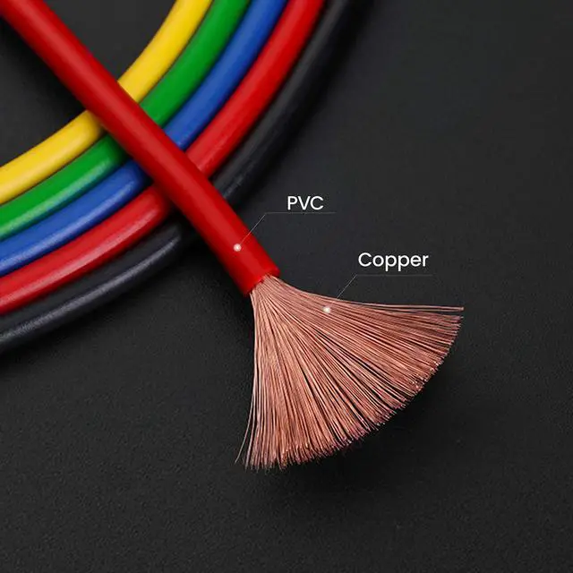 Alt view image 3 of 7 - KEHIPI 5PCS Alligator Clips Electrical Test Leads Set, 15A Jumper Wires Heavy Duty with Protective Copper Clips, Premium Cables for Electrical Testing, Experiment, 5 Colors 39.6 inches