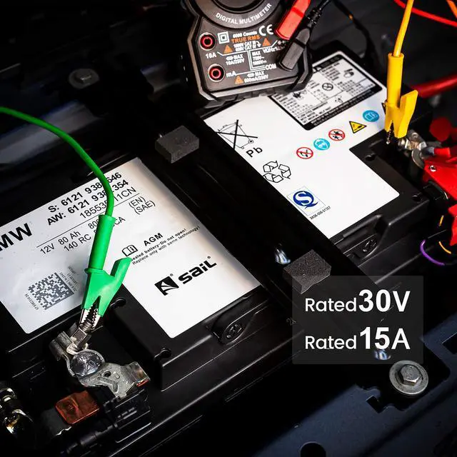 Alt view image 7 of 7 - KEHIPI 5PCS Alligator Clips Electrical Test Leads Set, 15A Jumper Wires Heavy Duty with Protective Copper Clips, Premium Cables for Electrical Testing, Experiment, 5 Colors 39.6 inches