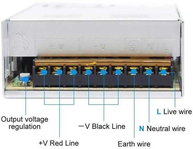 Alt view image 4 of 7 - KEHIPI 12V 450W LED Power Supply,12 Volt DC Switching Power Supply, 37.5A, 100-240V AC to DC 12 Volt LED Driver, Converter, Transformer for LED Strip Light, Computer Project