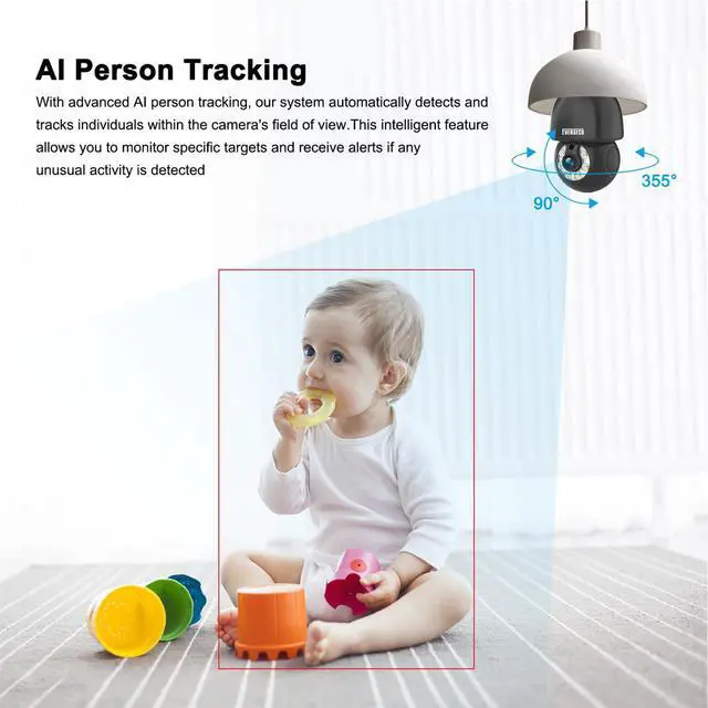 Alt view image 7 of 7 - KEHIPI HD 2K 3.0MP Wireless Light Bulb Security Camera with E27 Light Connector, Motion Auto Tracking, 2 Way Audio, Spotlight Night Vision, Free APP, WiFi Screw-in CCTV Camera, Black(4pack)