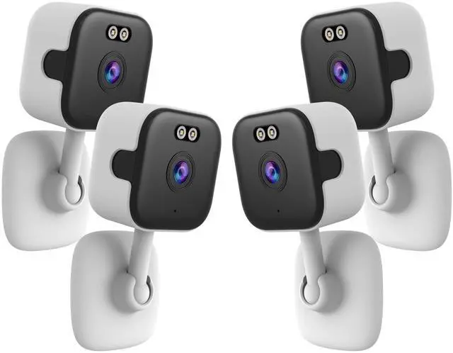 KEHIPI 5Ghz Wired WiFi Camera 2K, Indoor Home Security Cameras for Baby/Elder/Dog/Pet Camera with Phone app,24/7 SD Card Storage, Compatible with Alexa, Supports RTSP&ONVIF(4pack)