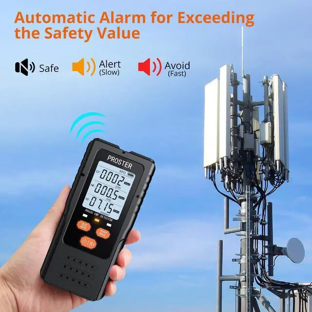 Alt view image 5 of 7 - KEHIPI 3in1 EMF Meter - Digital Electromagnetic Field Radiation Detector for 5G Cell Tower WiFi Signal Detector Home Office EMF Inspections or Ghost Hunting