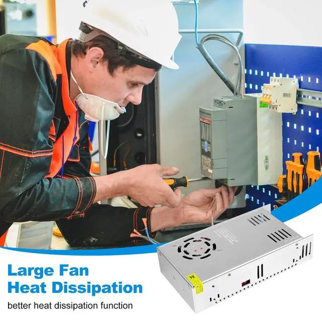 Alt view image 4 of 7 - KEHIPI 24V 25A 600W LED Power Supply, 100-240V AC to DC 24 Volt Universal Regulated Switching LED Driver, Transformer, Adapter for LED Strip Light, CCTV, Computer Project, 3D Printer etc