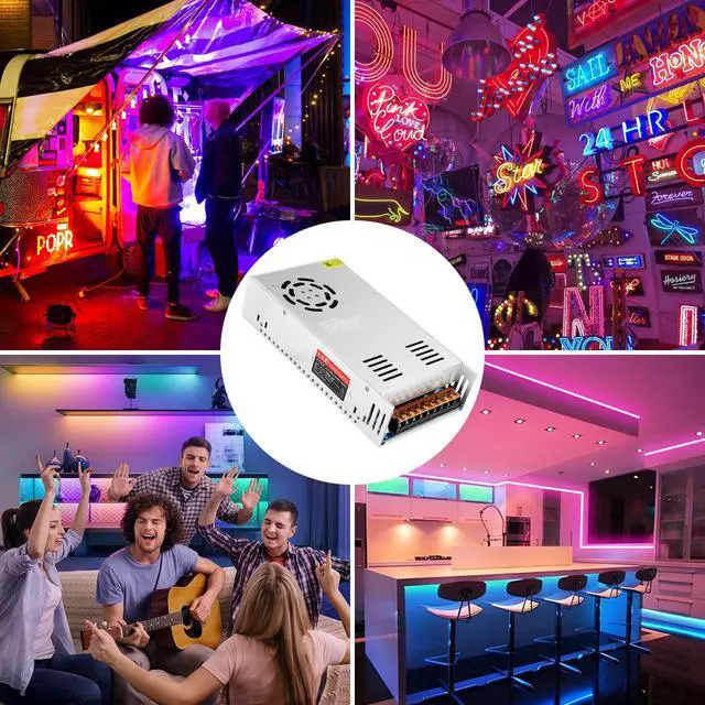 Alt view image 7 of 7 - KEHIPI 24V 25A 600W LED Power Supply, 100-240V AC to DC 24 Volt Universal Regulated Switching LED Driver, Transformer, Adapter for LED Strip Light, CCTV, Computer Project, 3D Printer etc