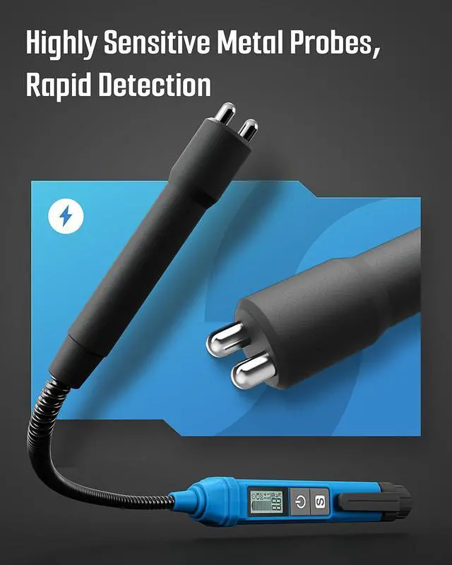 Alt view image 4 of 7 - KEHIPI TBF-200 Brake Fluid Tester with 8.5-Inch Corrosion Resistance Gooseneck Probe, High-Precision Brake Fluid Tester Pen with Data Hold, 3 Colors Backlight Alarm for DOT3, DOT4, DOT5.1-Green