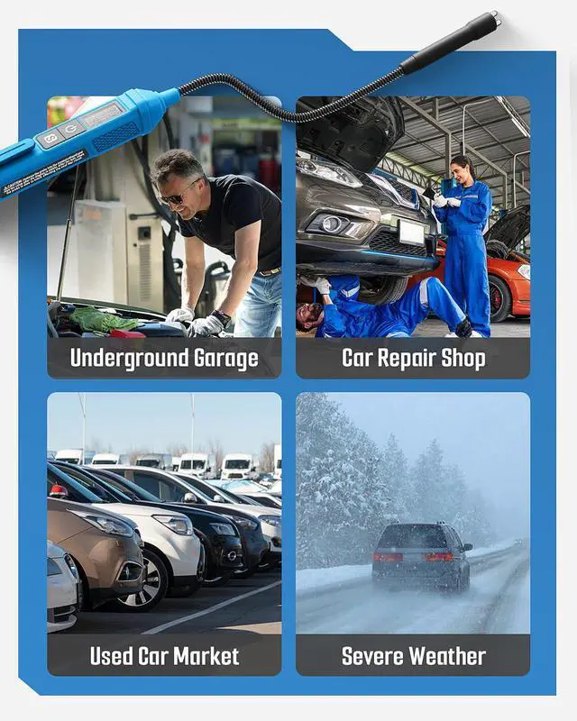 Alt view image 7 of 7 - KEHIPI TBF-200 Brake Fluid Tester with 8.5-Inch Corrosion Resistance Gooseneck Probe, High-Precision Brake Fluid Tester Pen with Data Hold, 3 Colors Backlight Alarm for DOT3, DOT4, DOT5.1-Green