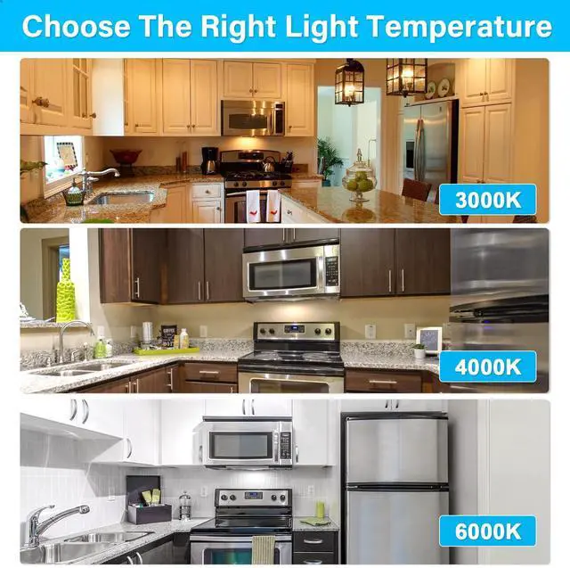 Alt view image 7 of 7 - KEHIPI LED Microwave Light Bulb Over Stove Appliance 8206232A 40W Incandescent Equivalent, E17 LED Bulb Dimmable for Refrigerator, Range Hood, 3W 380LM Daylight White 6000K, T7 Intermediate Base